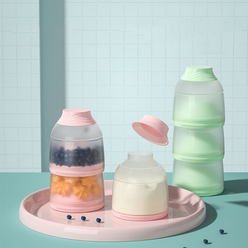 Formula Dispenser Portable - 3 Layers Baby Milk Powder Box