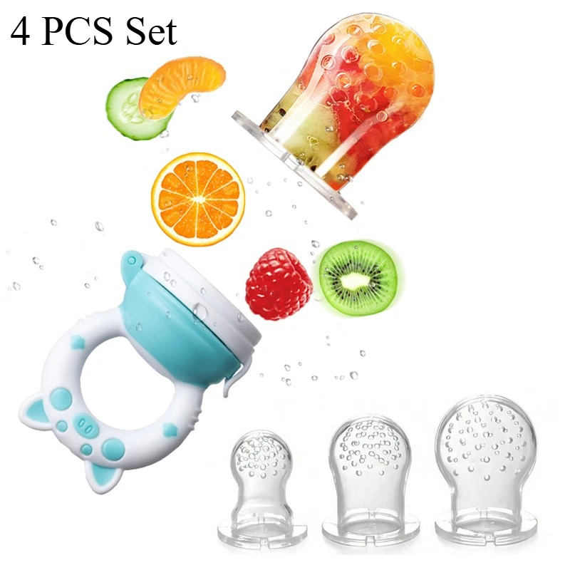 Baby Food Nutrition - 4pcs/set Silicone Fruit & Vegetable Feeder