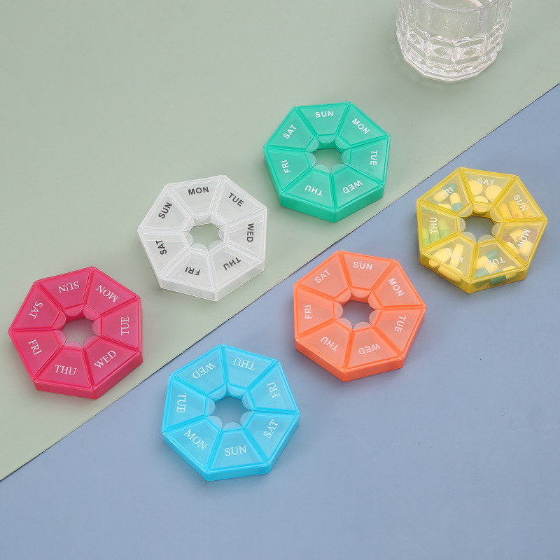Formula Dispenser Portable - 1Pcs Pill Case Plastic 7 Days