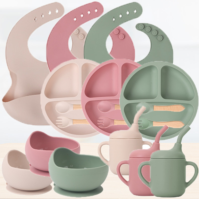 Baby Food Nutrition - Children's silicone tableware set Baby Complementary
