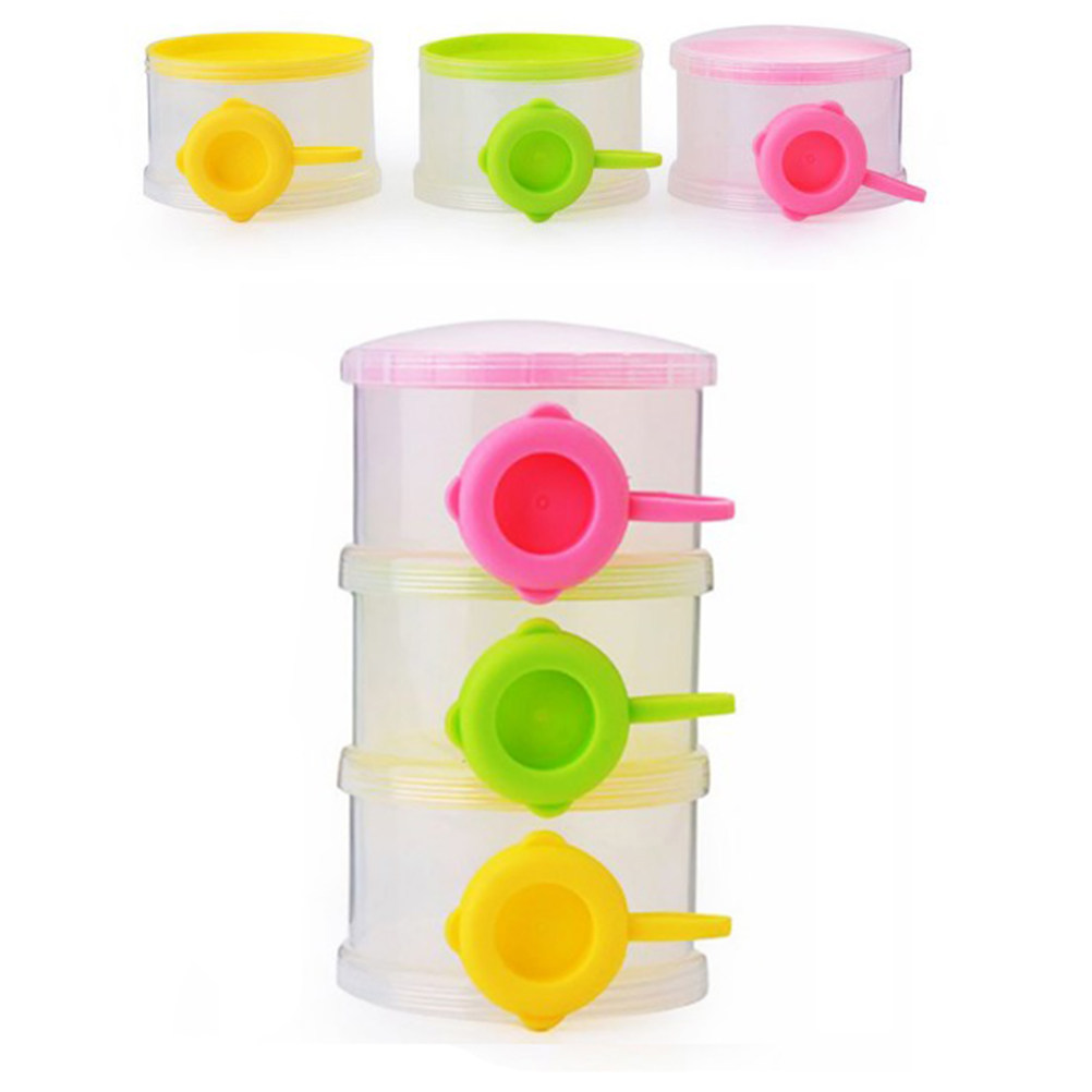 Feeding Baby Food - 3 Layers Portable Milk Powder Dispenser