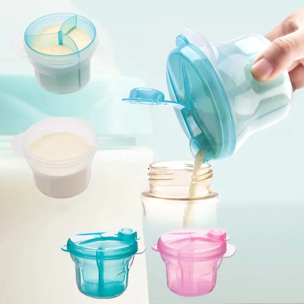 Formula Dispenser Portable - Baby Food Storage Boxs 3-grid Portable