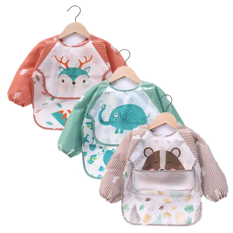 vvocci Waterproof Toddler Art  - Bib Long Sleeve ulasan dan harga