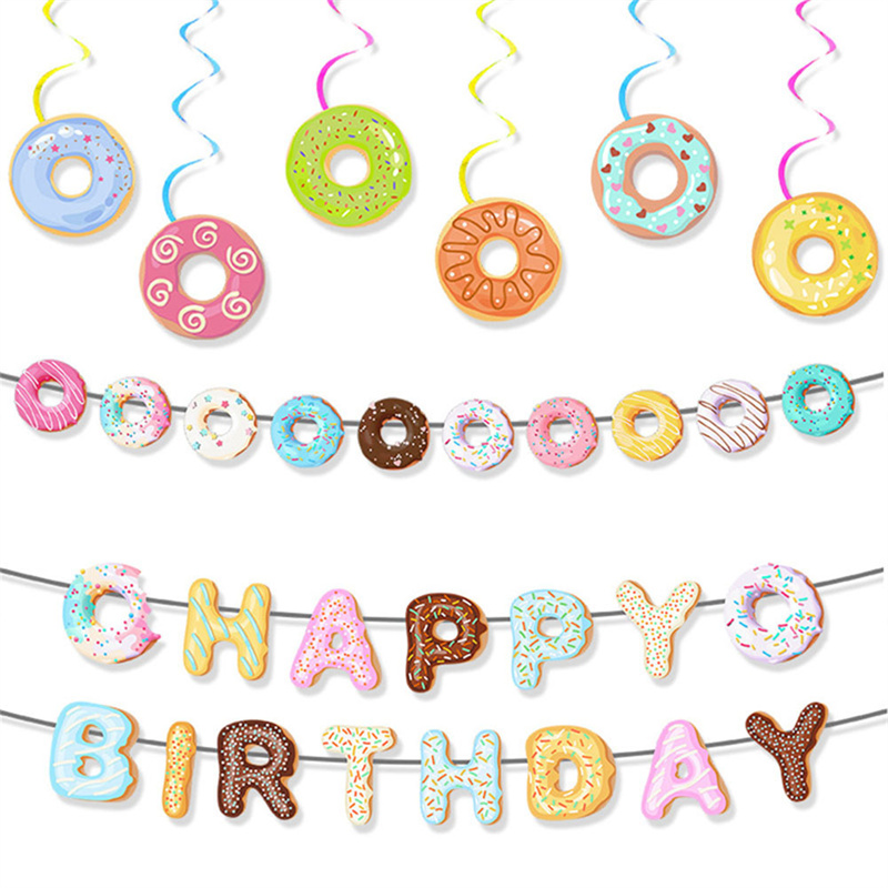 Cute Donut Happy Birthday Part - Baby Food Dessert ulasan dan harga