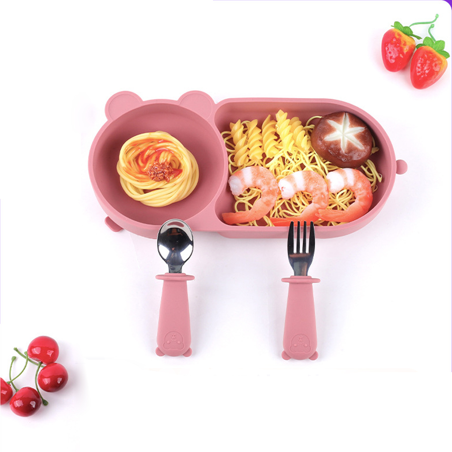 Baby Silicone Suction Cup Bowl - Baby Food Processor ulasan dan harga