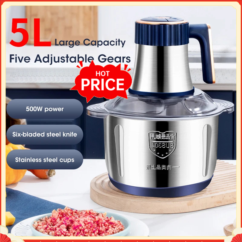 5L Electric Meat Grinders 304  - Baby Food Processor ulasan dan harga