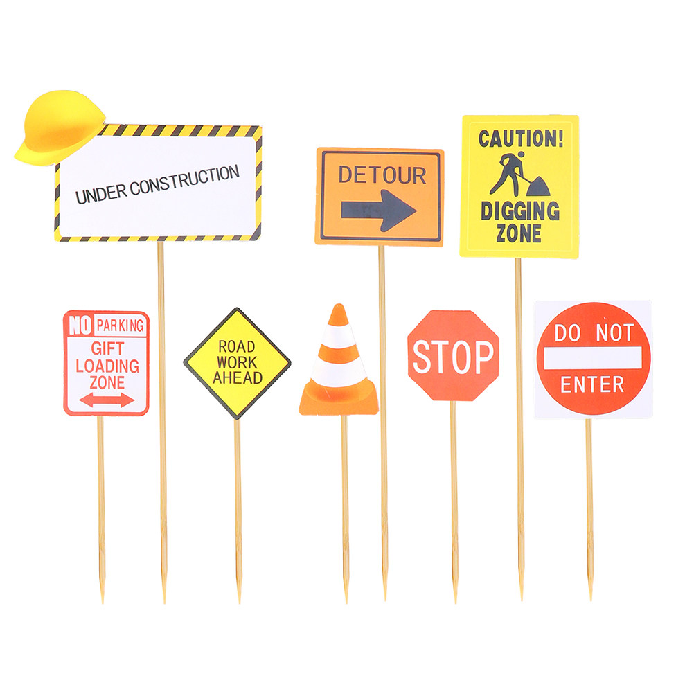 15Pcs Construction Vehicle Cak - Baby Food Dessert ulasan dan harga