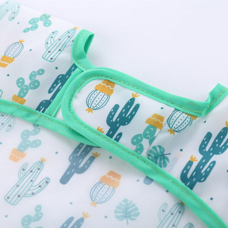 Baby Silicone Cartoon Bib 0-6  - Bib Long Sleeve ulasan dan harga