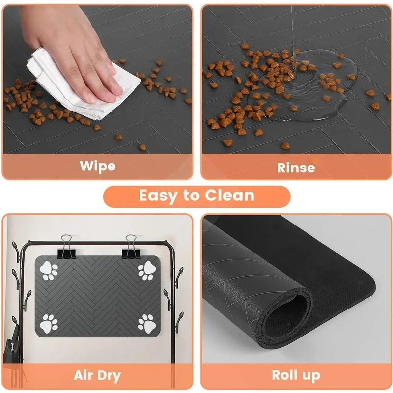Waterproof Non Slip Pet Feedin - Baby Food Cat ulasan dan harga