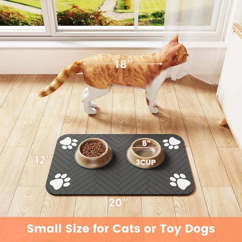 Waterproof Non Slip Pet Feedin - Baby Food Cat ulasan dan harga