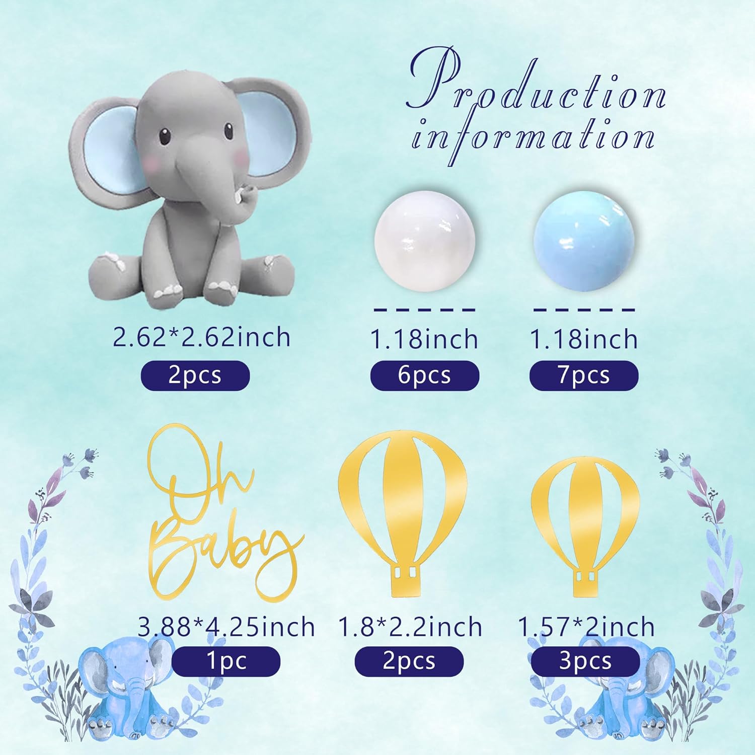 Elephant Cake Decoration Baby  - Baby Food Processor ulasan dan harga
