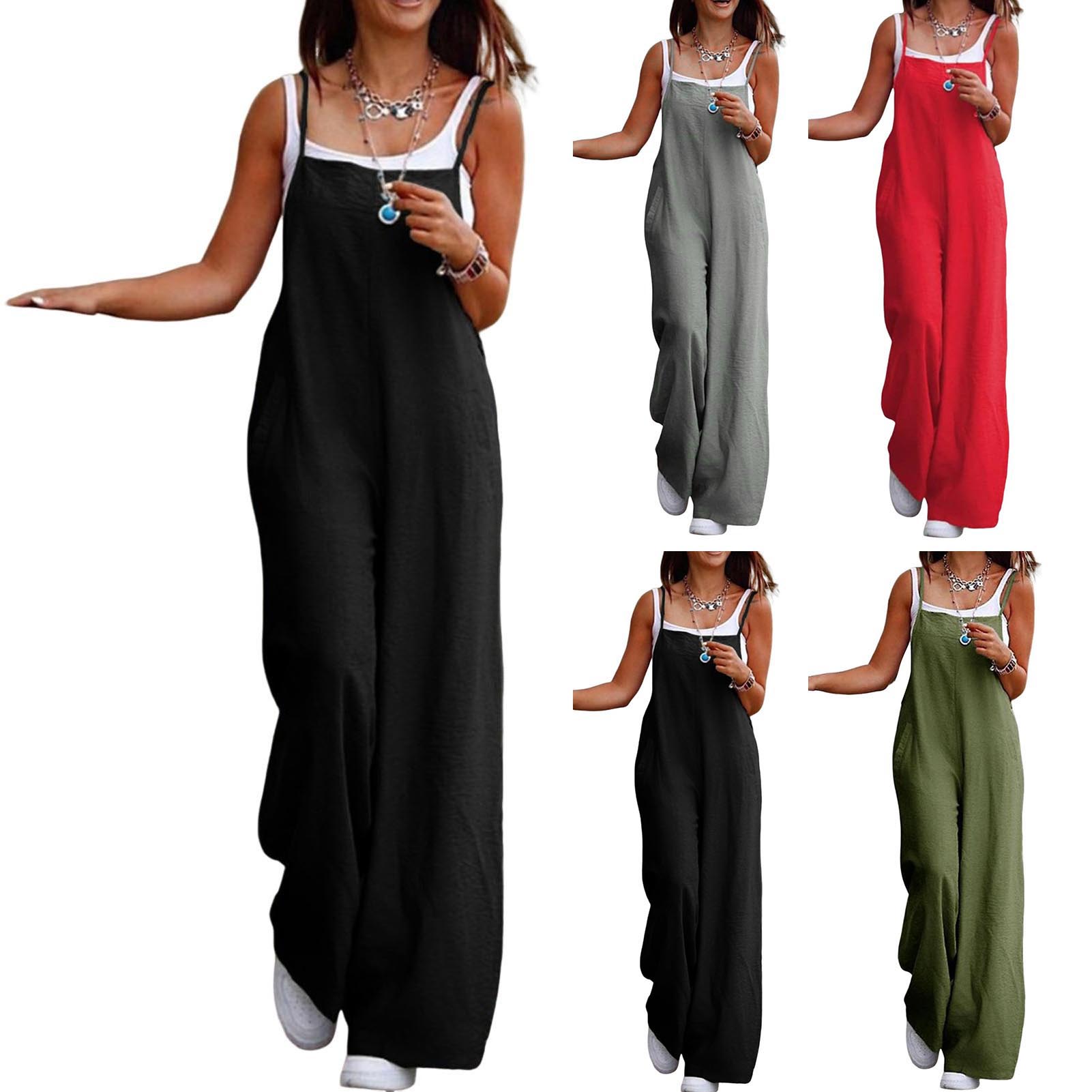 Casual Loose Jumpsuit Women Sp - Bib Long Sleeve ulasan dan harga