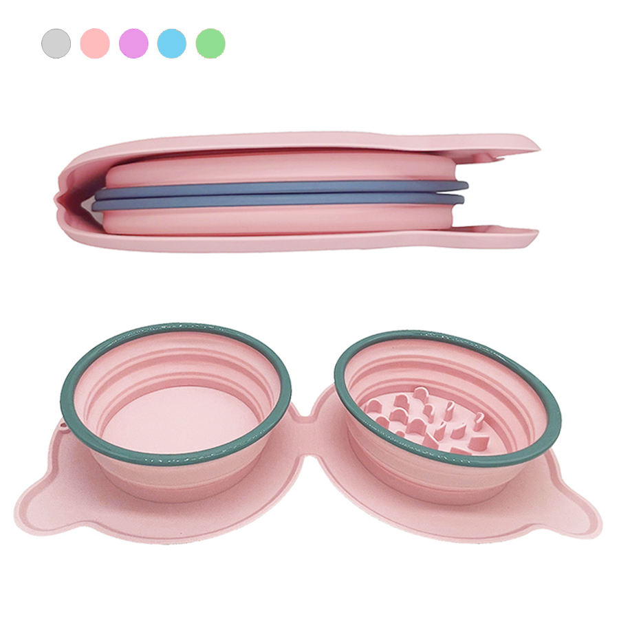 Foldable Silicone Pet Bowls No - Baby Food Cat ulasan dan harga