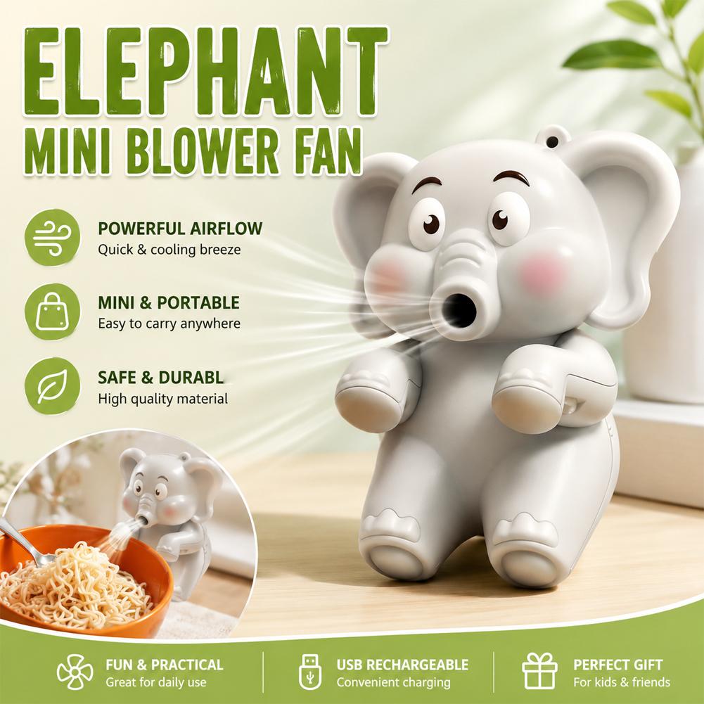 Mini Elephant Food Cooler Fan, - Feeding Baby Food ulasan dan harga