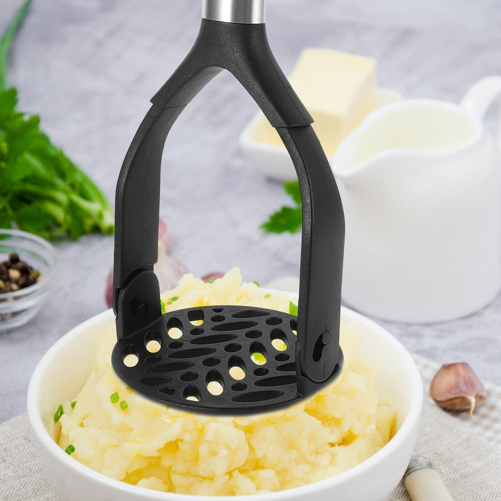 Foldable Nylon Potato Masher B - Baby Food Avocado ulasan dan harga