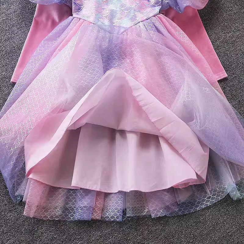 Pink Mermaid Dress 2026 New Ba - Bib Long Sleeve ulasan dan harga