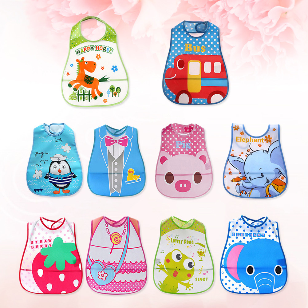 10 Pcs Baby Drool Bibs Food Fe - Feeding Baby Food ulasan dan harga