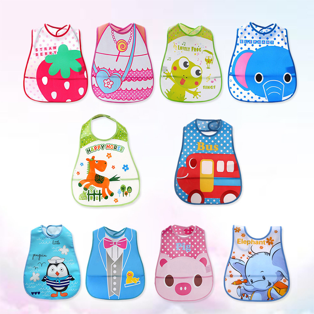 10 Pcs Baby Drool Bibs Food Fe - Feeding Baby Food ulasan dan harga