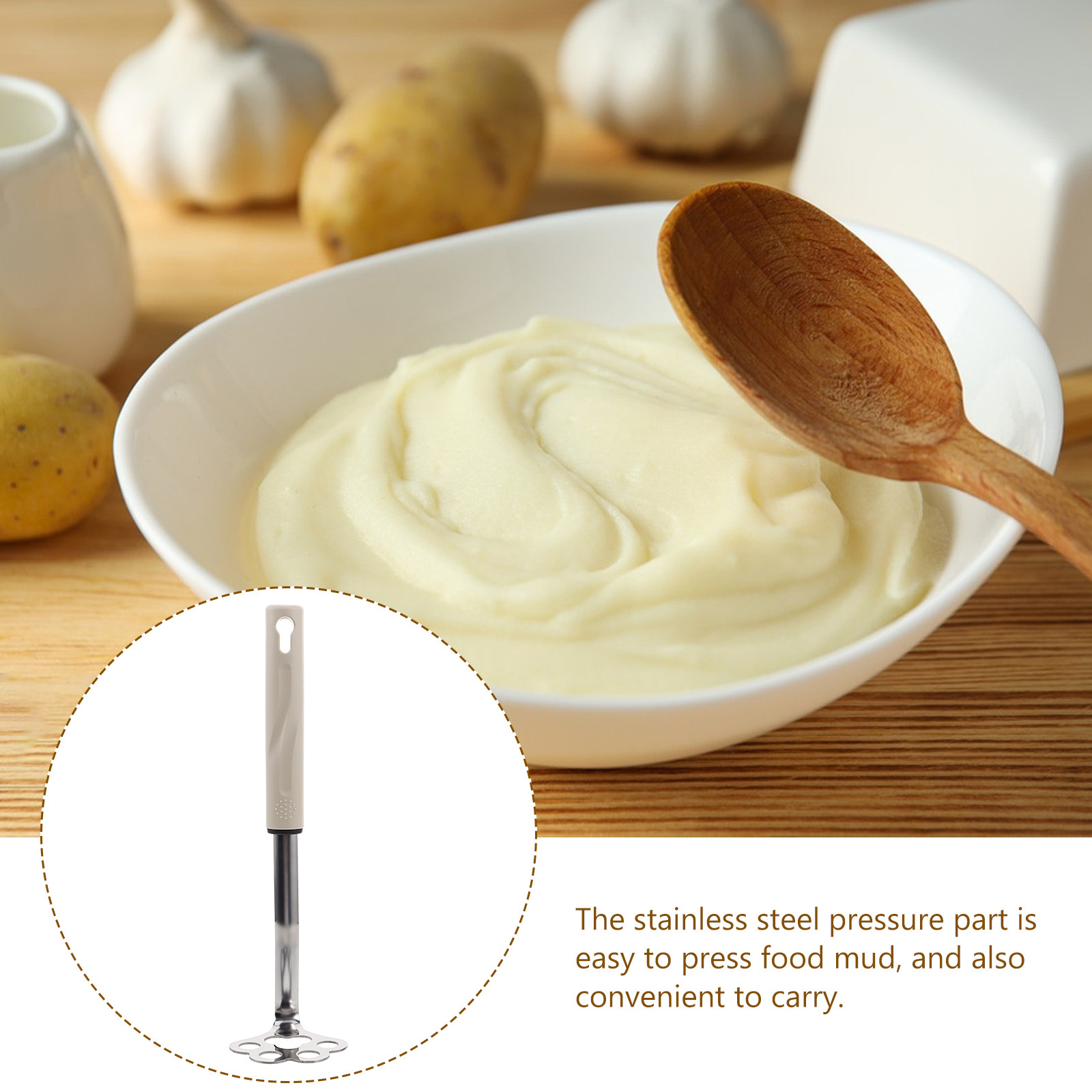 Stainless Steel Mini Potato Ma - Baby Food Avocado ulasan dan harga