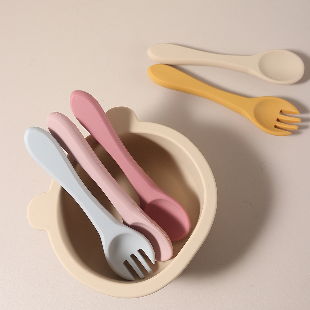 Custom Name 1 Pair Silicone Sp - Baby Food Nutrition ulasan dan harga