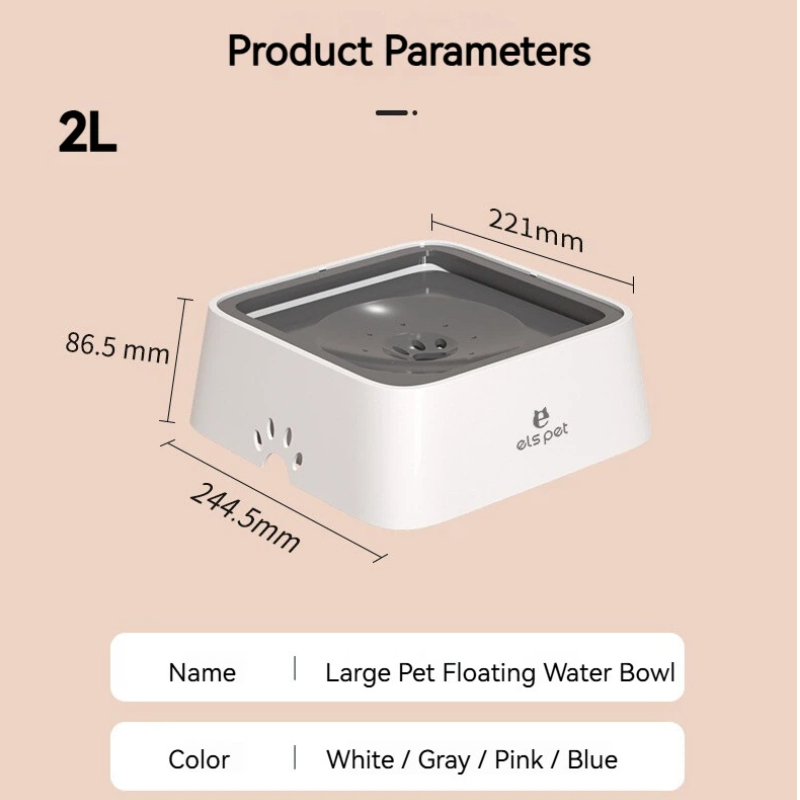 Pet Water Bowl Anti-spill Floa - Formula Dispenser Portable ulasan dan harga