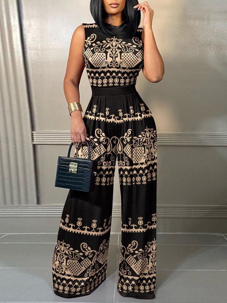 Elegant Women Wide Leg Long Ju - Bib Long Sleeve ulasan dan harga