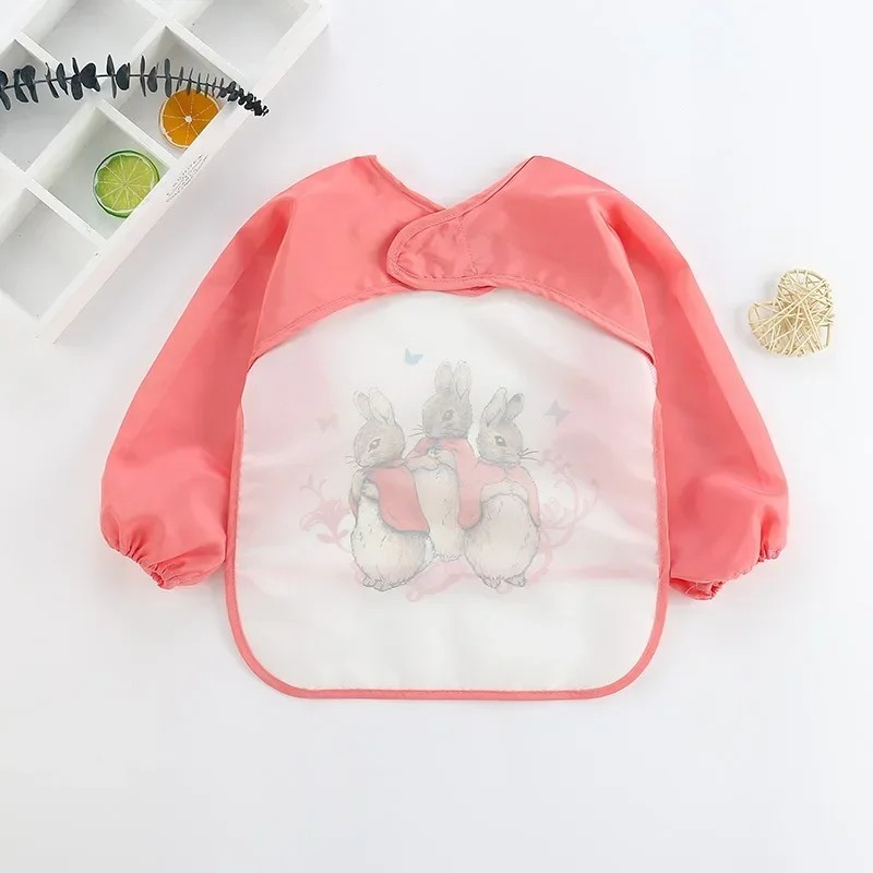 Baby's Soft Waterproof Bib Kid - Bib Long Sleeve ulasan dan harga