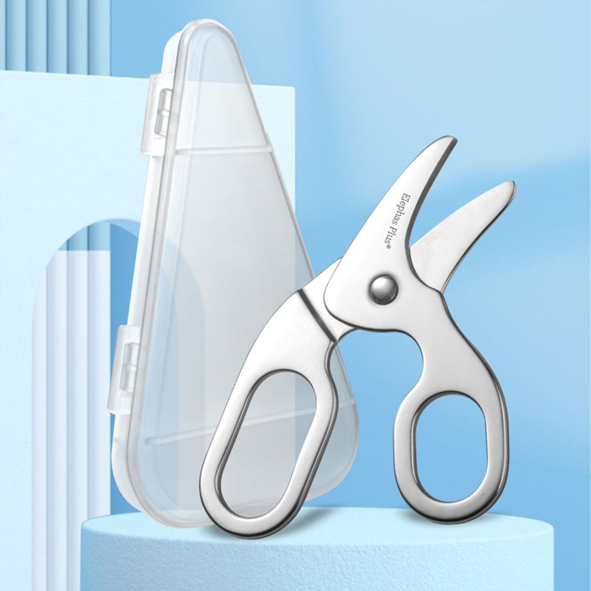 Safety Baby Food Scissors - Fo - Feeding Baby Food ulasan dan harga