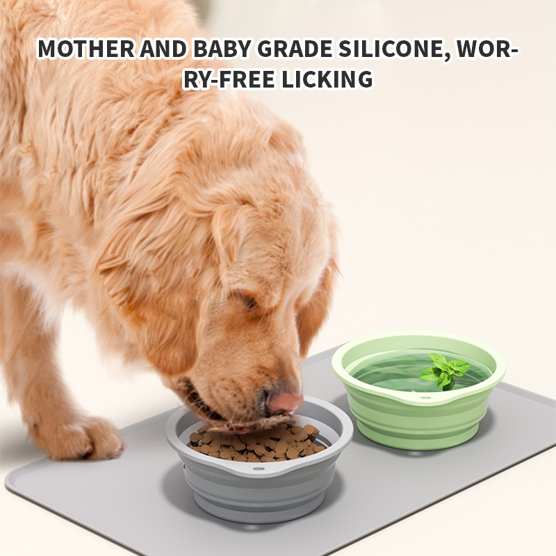 Collapsible Silicone Dog Bowl, - Baby Food Cat ulasan dan harga