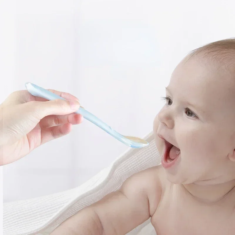 Soft Silicone Baby Spoon Toddl - Baby Food Nutrition ulasan dan harga