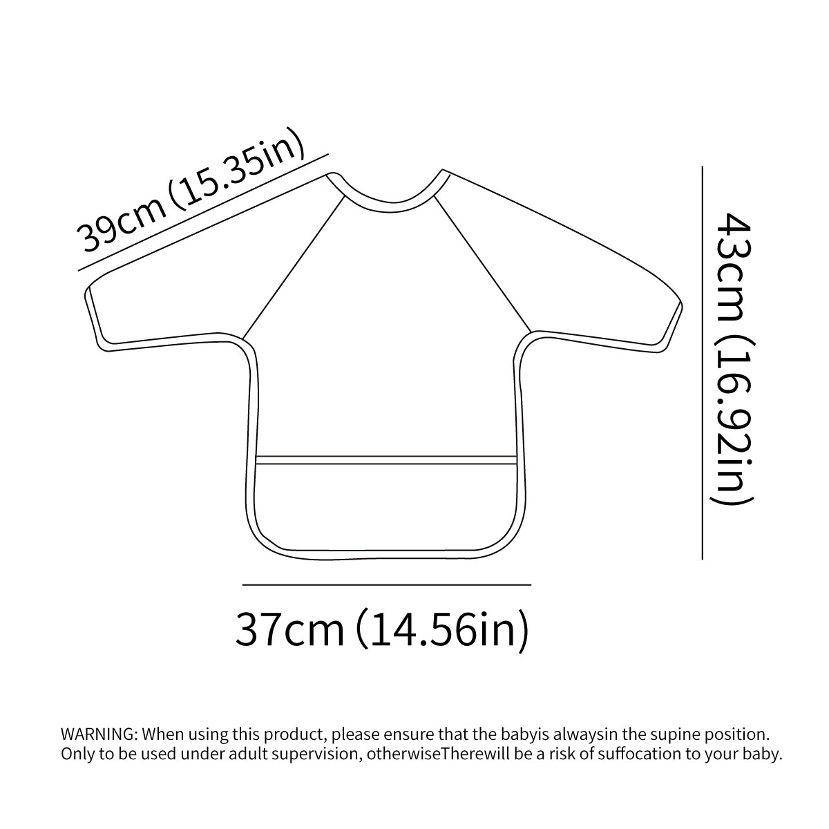 Long-Sleeve Baby Bib Machine W - Bib Long Sleeve ulasan dan harga