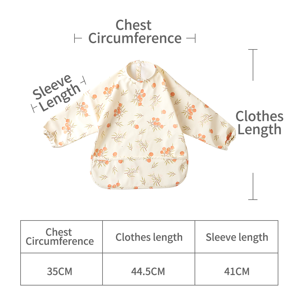 Elinfant PU New Material Baby  - Bib Long Sleeve ulasan dan harga