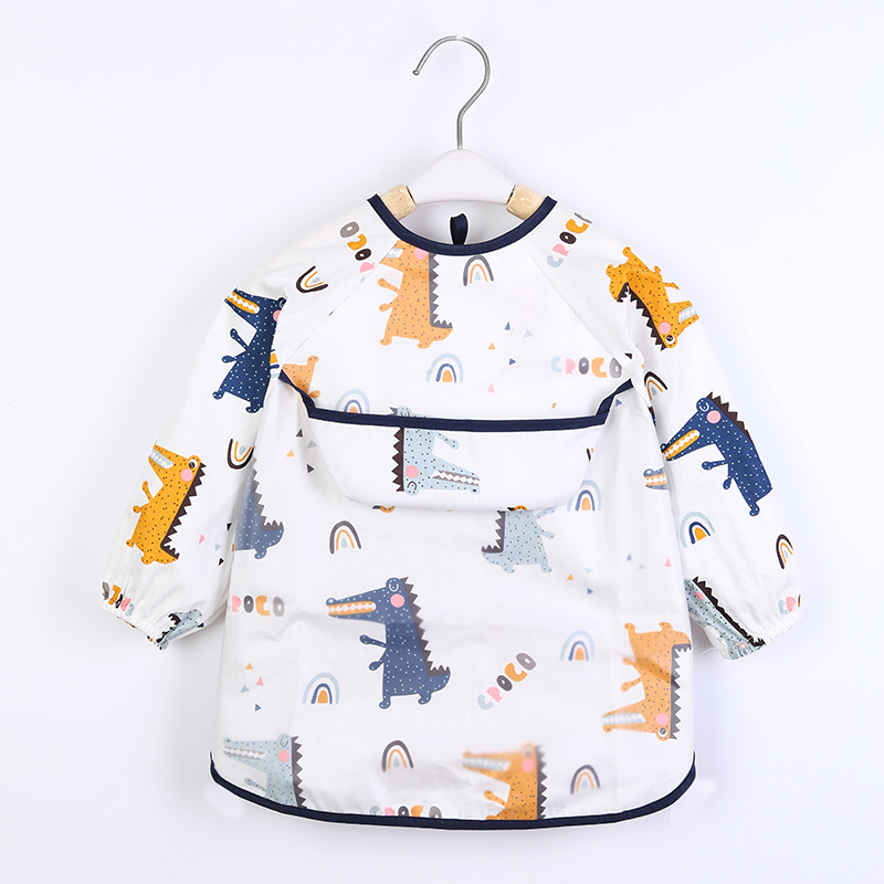 Kids Baby Bibs Toddler Waterpr - Bib Long Sleeve ulasan dan harga