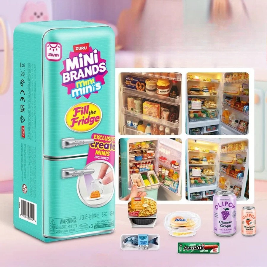 ZURU 5 Surprise Mini Fridge Ba - Baby Kitchen Food ulasan dan harga